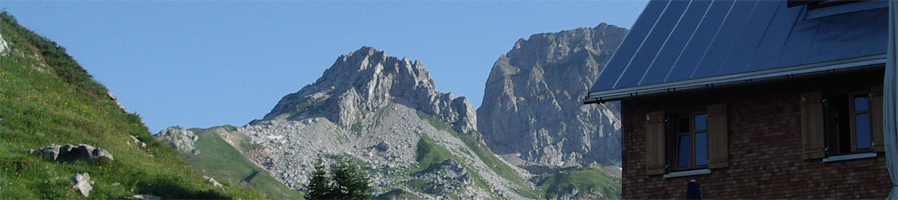 Titelbild: Blick aus der Freiburger Hütte